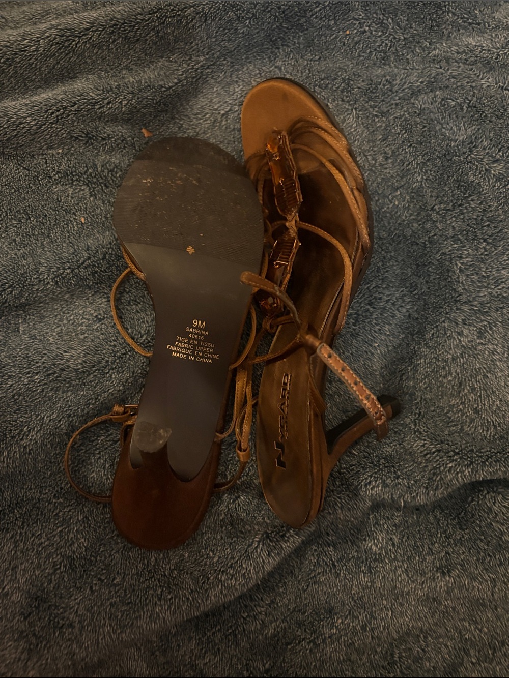 Women’s Brown Strappy Heeled Sandals